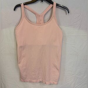 Lululemon Ebb to Street Pink Ribbed Tank Top